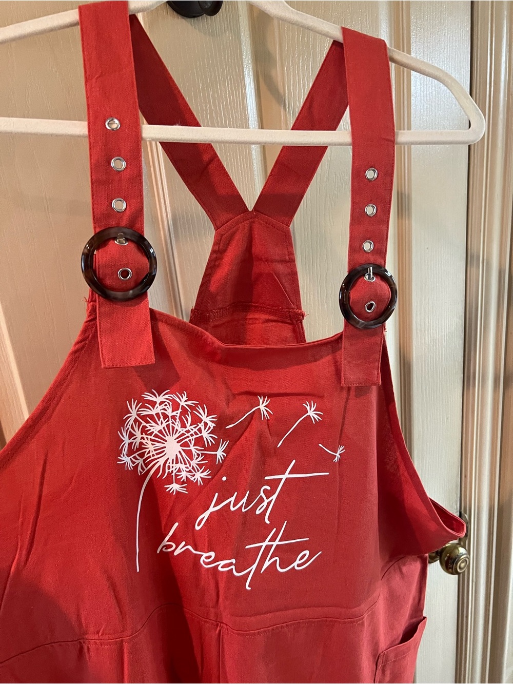 Sleeveless Orange Wide-Leg Overalls